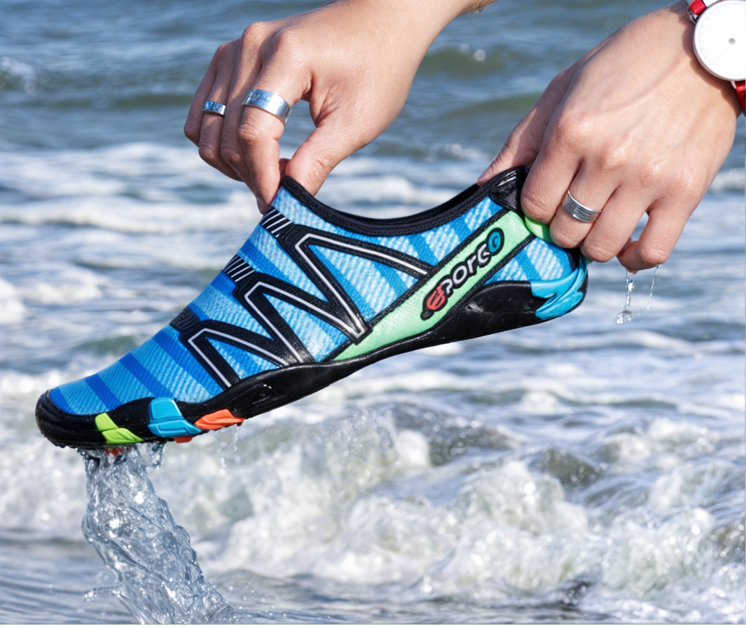 Bequeme Schwimmschuhe, perfekt für den Strand und Wassersport. Langlebige Unisex Wasserschuhe.