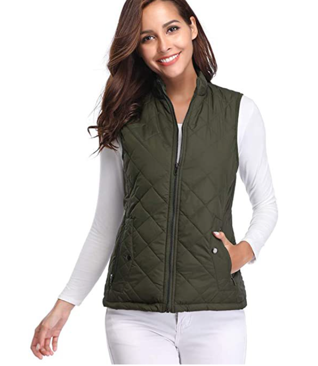 Ärmellose stylische Damenweste Lara, leicht gefüttert. Komfortable Übergangsjacke für Damenmode.