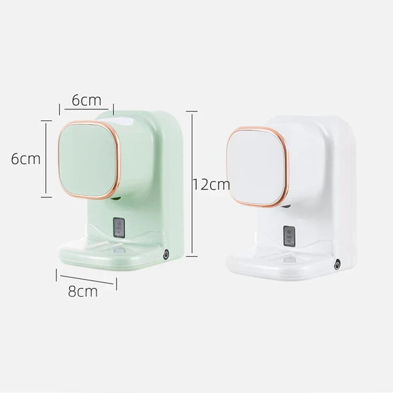 Smartes Badaccessoire: Automatischer Zahnpastaspender für präzise, kleckerfreie Dosierung und Sauberkeit.