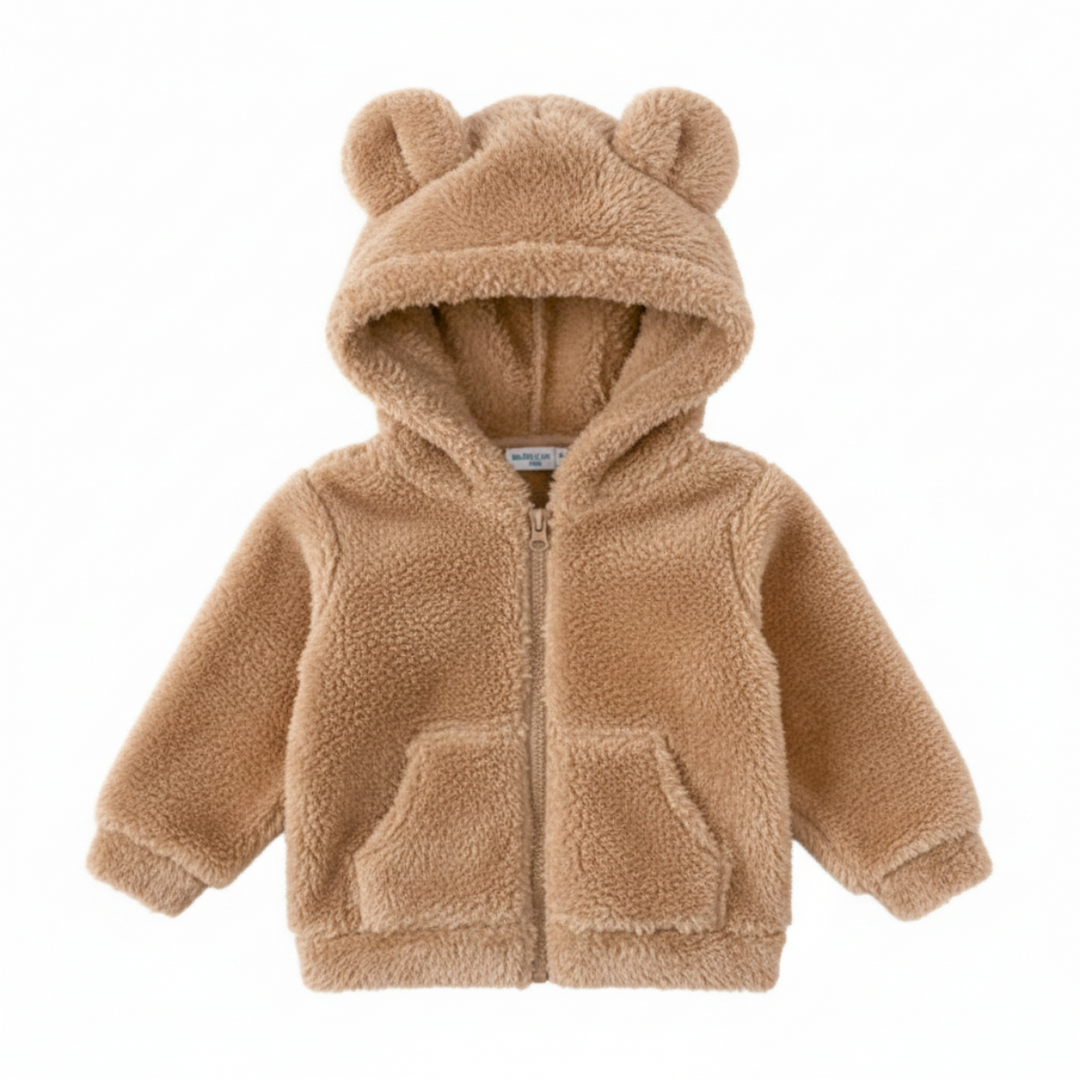 Kuschelig weiche Baby Teddyjacke für Herbst & Winter. Warme Oberbekleidung und stilvolle Babykleidung.
