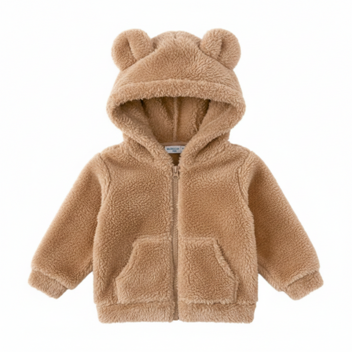 Kuschelig weiche Baby Teddyjacke für Herbst & Winter. Warme Oberbekleidung und stilvolle Babykleidung.