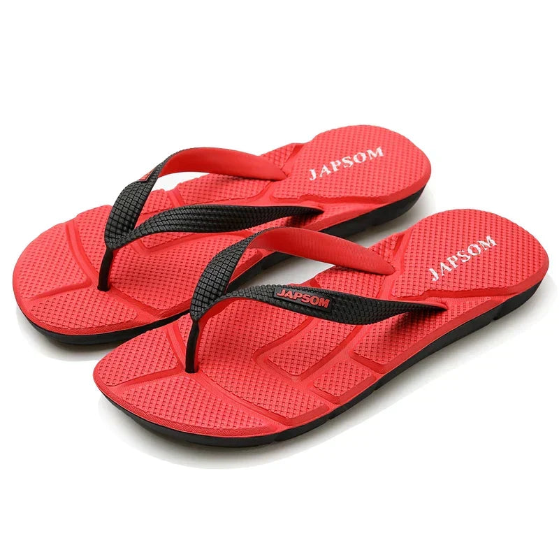 Herren Wellness-Flip-Flops mit ergonomischem Design; bieten sicheren Halt & wohltuende Fußreflexzonenmassage.