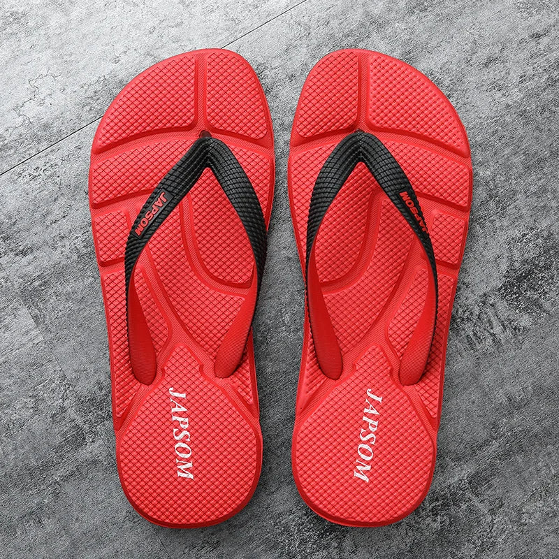 Stylische Herren Flipflops mit Massage-Noppen; ergonomische Badeschuhe für optimalen Halt & Fußpflege.