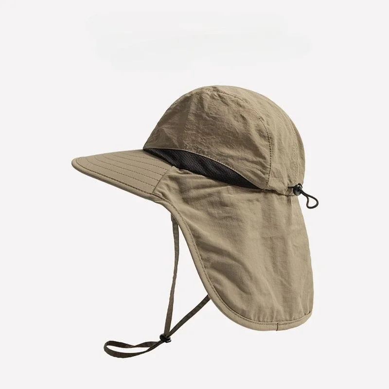Wasserdichter Unisex-Sommerhut mit Nackenschutz & UV-Schutz, ideal zum Wandern & Angeln.