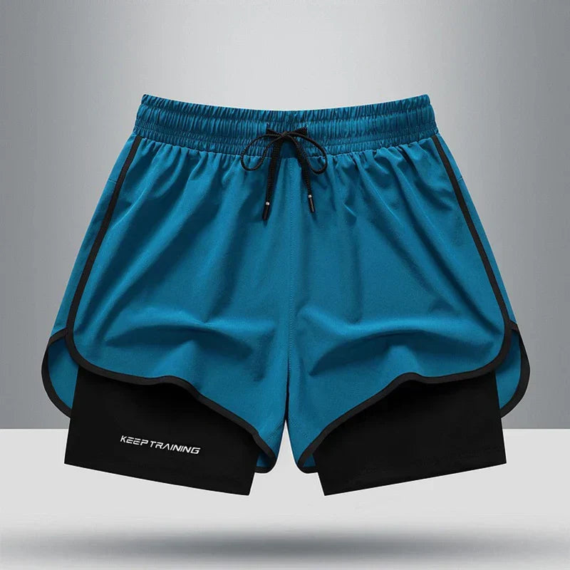 Leichte Herren Sport Shorts, atmungsaktiv & schweißableitend. Perfekte kurze Trainingshose für Workouts.