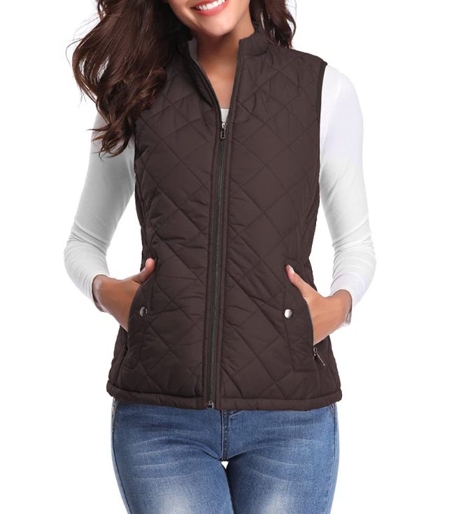 Modische Damenweste Lara, leicht gefüttert, ideal als Übergangsjacke. Stylische Freizeitkleidung für Damen.