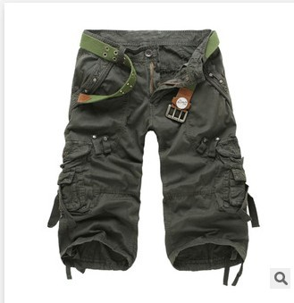 Funktionale Herren Cargo-Shorts mit Gürtel & Multitaschen für Reisen, Outdoor & Freizeit.