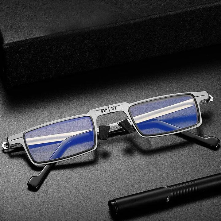 Stilvolle Unisex-Lesebrille (faltbar) mit Blaulichtfilter für ermüdungsfreies Sehen am Bildschirm.