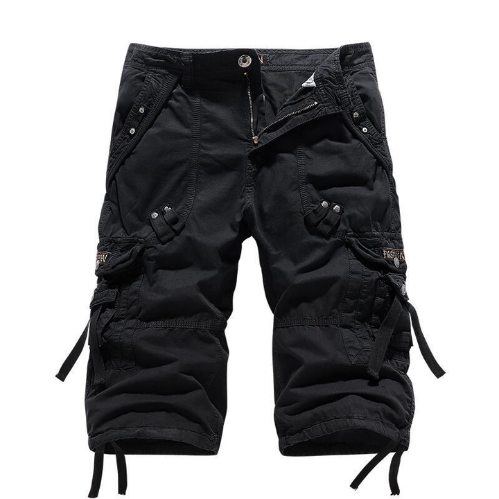 Stilvolle Herren Cargo-Shorts mit verstellbarem Gürtel und geräumigen Multitaschen für maximalen Komfort.