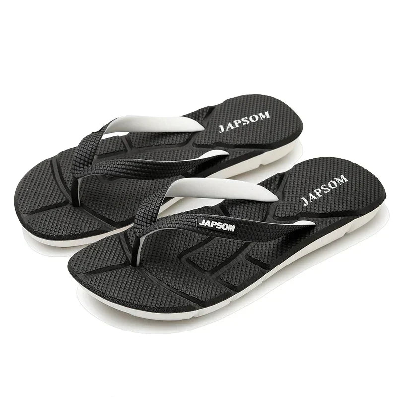 Robuste Herren Strand-Flip-Flops mit integrierter Fußmassage; strapazierfähige Sommersandalen mit Komfort.