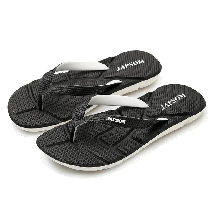 Robuste Herren Strand-Flip-Flops mit integrierter Fußmassage; strapazierfähige Sommersandalen mit Komfort.