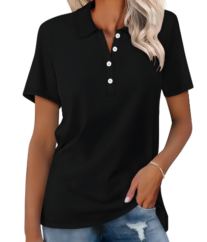 Modisches Damen Poloshirt Nova mit Slim Fit. Eleganter Stil, ideal für Business & Freizeit. Komfortabel & schick.