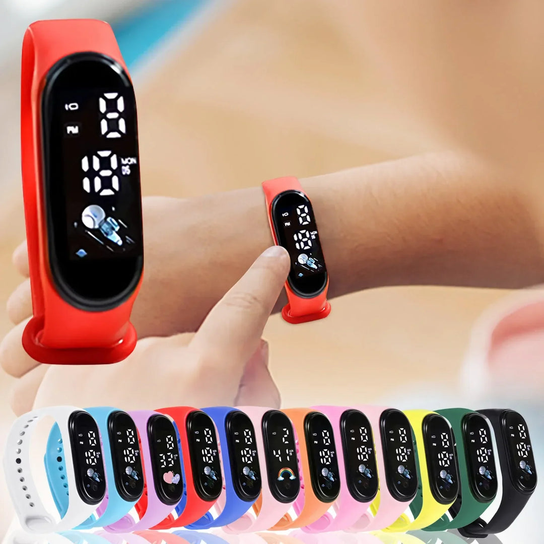 Digitale Kinder Smartwatch, robust und langlebig, perfekt für aktive Kinder im Alltag.