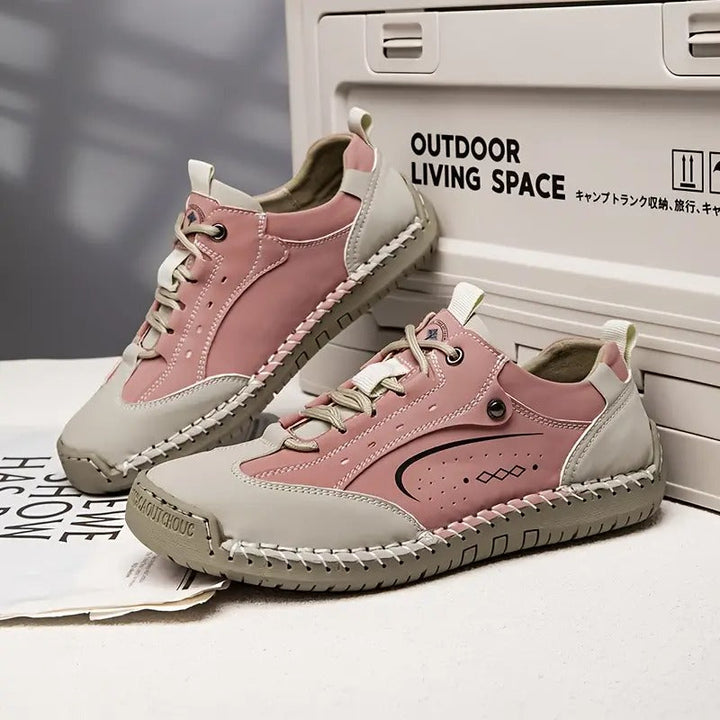 Bequeme orthopädische Damen-Komfortschuhe mit Fußunterstützung für den ganzen Tag, rutschfeste Sohle.