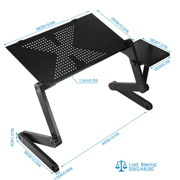 Modernes Schreibtisch-Zubehör: FlexStand Laptopständer, ergonomisch & verstellbar, optimiert Ihren Arbeitsplatz für Komfort.