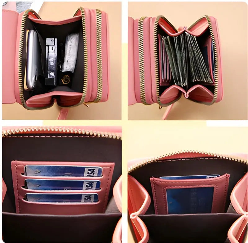 Hochwertige Damen Anti-Diebstahl Schultertasche aus weichem Leder, ideal für den täglichen Gebrauch und Schutz.