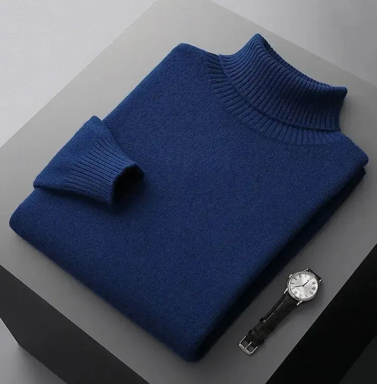 Vielseitiger Herren Rollkragenpullover für casual und schicke Outfits. Perfekt für den Alltag im Winter.
