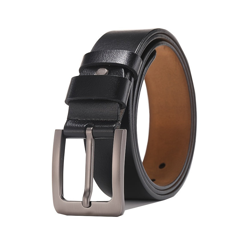 Brauner Ledergürtel für Herren mit Dornschließe. Klassisches Accessoire, ideal für Freizeit, Business & Anzug.