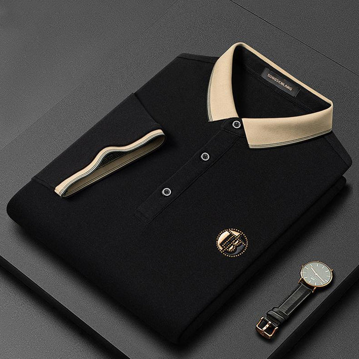 Bequemes Herren Kurzarm Polo-Shirt "Oliver" mit feiner Stickerei, stilvoll für Sommer, Freizeit & Business Casual.
