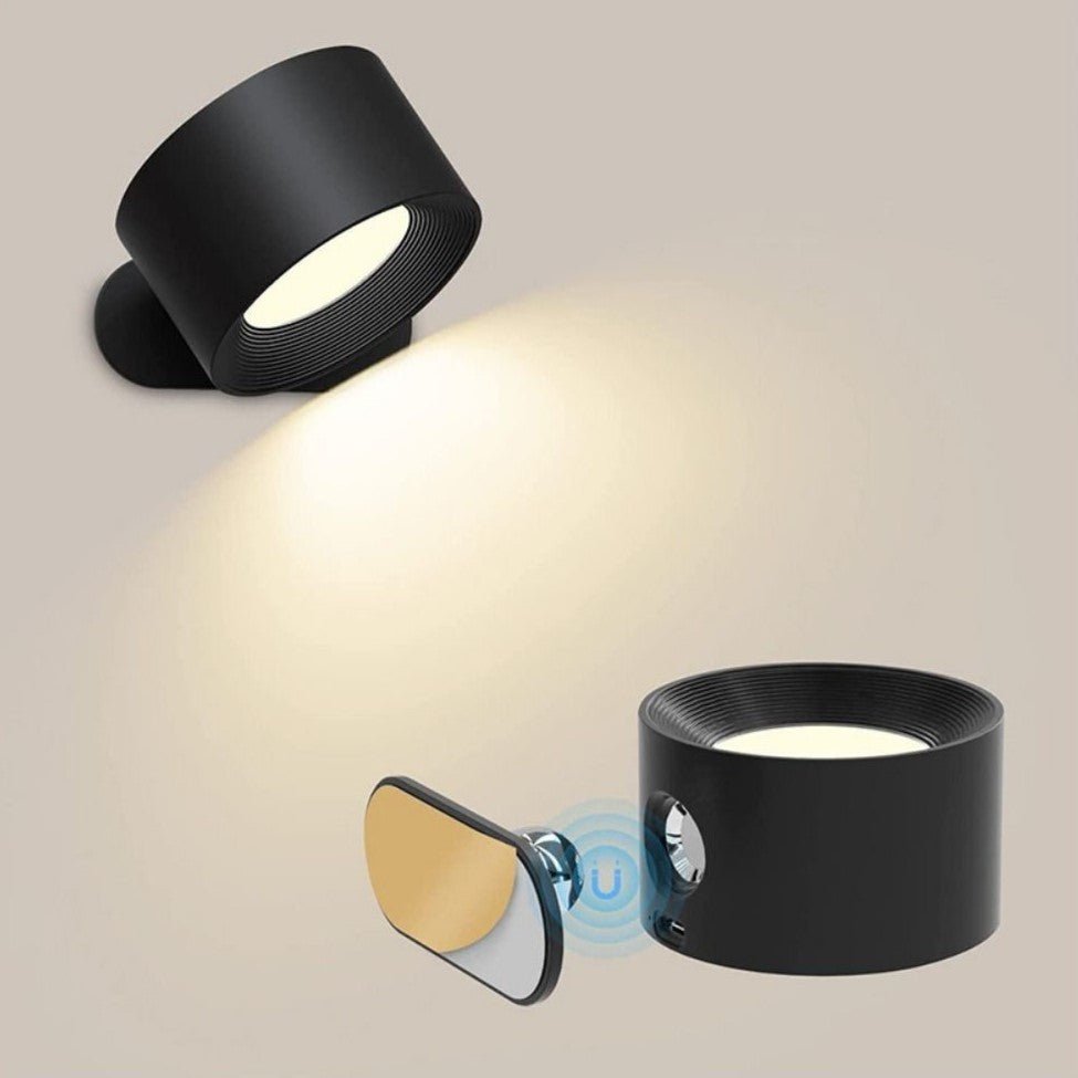 Flexible LED Wandleuchte, kabellos und magnetisch, ideal für einstellbare Beleuchtung zu Hause.