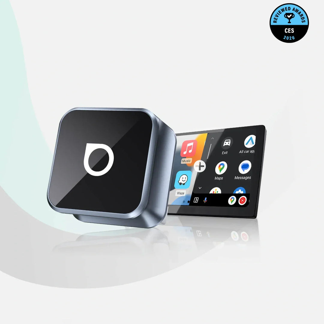 Kabelloser Adapter für CarPlay & Android Auto; stabile, schnelle Verbindung für Auto-Infotainment.