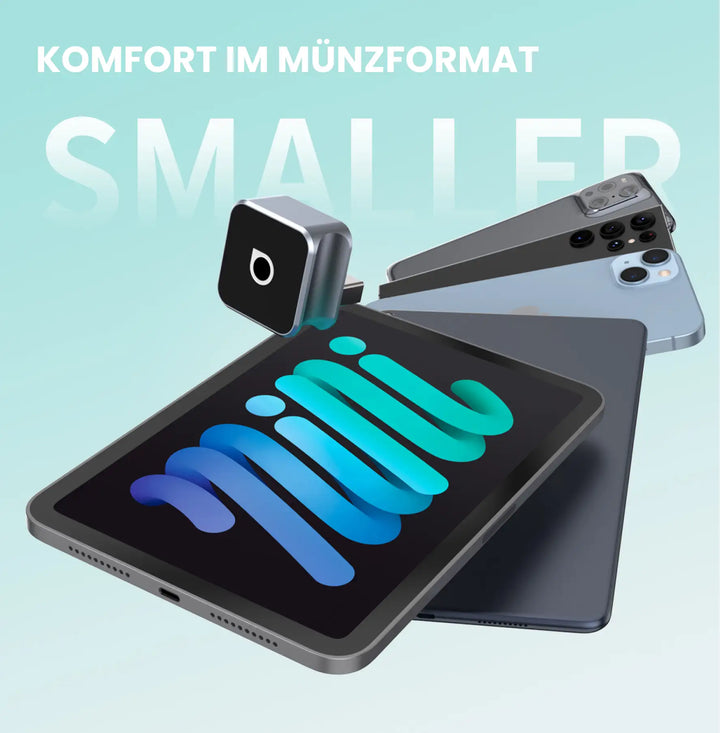 Innovativer kabelloser Adapter für Apple CarPlay & Google Android Auto; freie Fahrt.