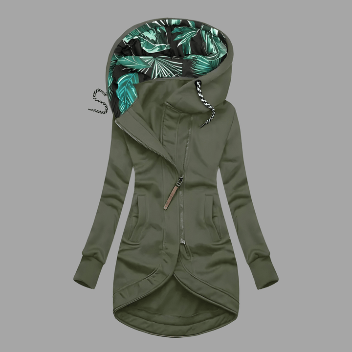Atmungsaktive & wasserdichte Damen Outdoorjacke, schützt zuverlässig vor Kälte, Wind und Regen.