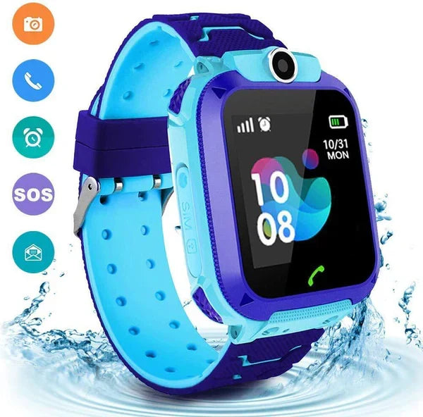 Rosa Kinder-Smartwatch Luna für Eltern: GPS-Standortverfolgung und sichere Kommunikation mit Telefonfunktion.