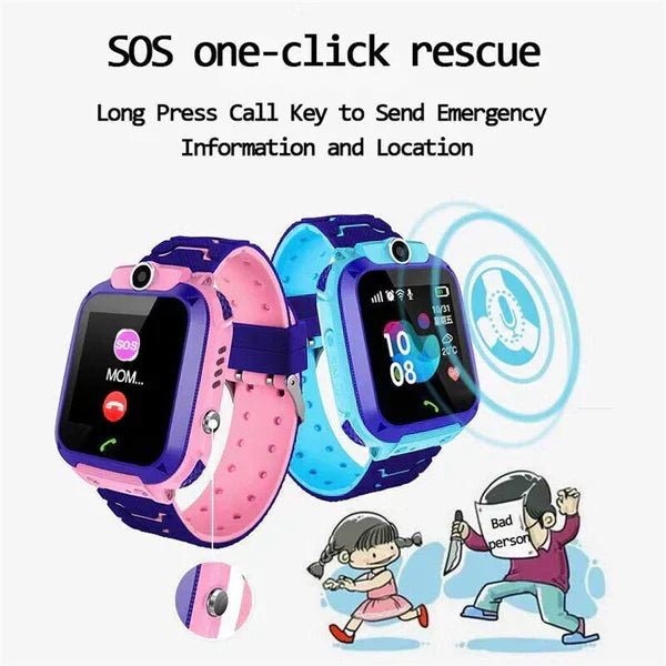 Kinder GPS-Uhr Luna: Smartwatch mit Telefonfunktion, GPS-Tracker und sicheren Zonen für aktive Kinder.