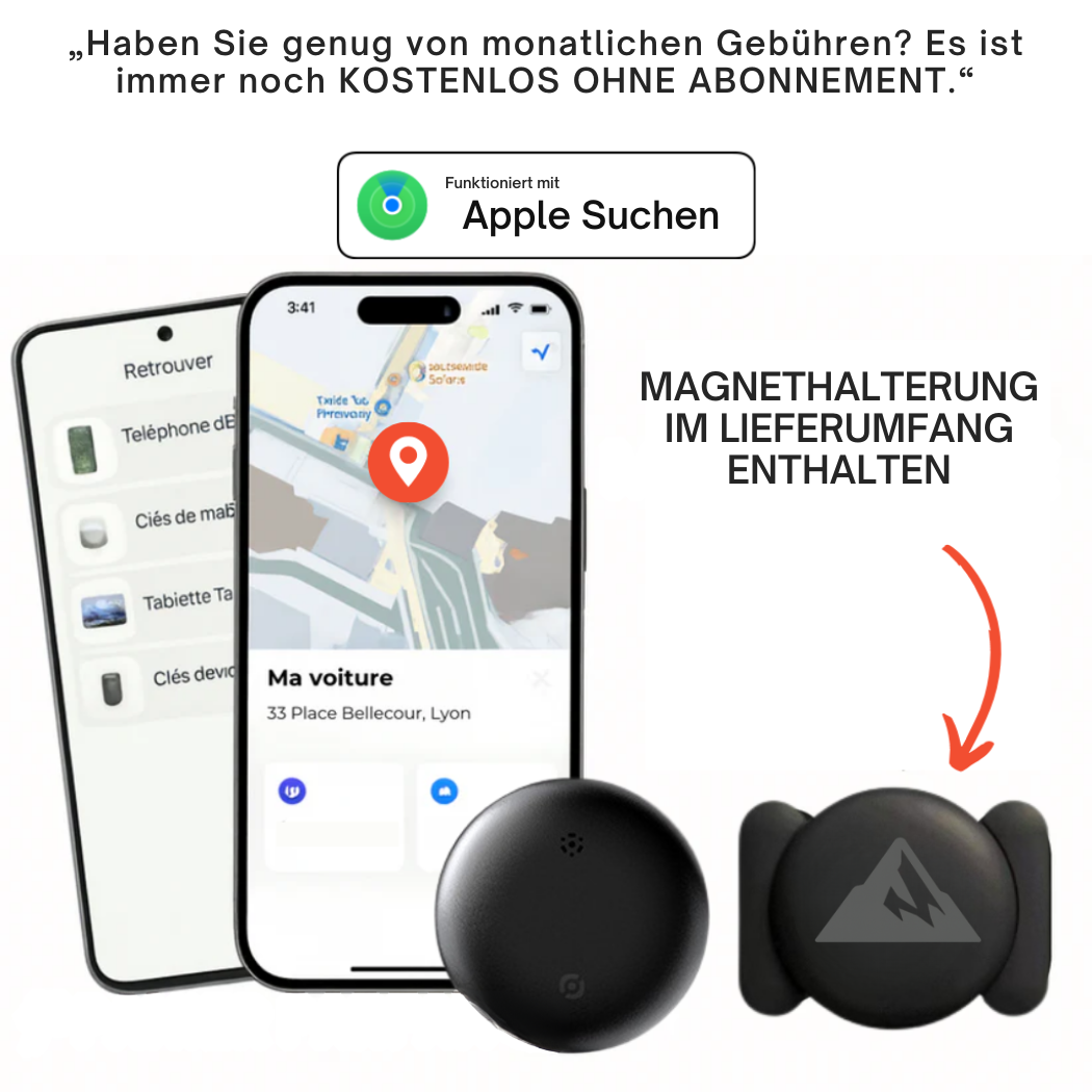 Wasserdichter Kinder GPS-Tracker ohne Abo. Präzise Echtzeit-Ortung für Familien. Android & iOS.