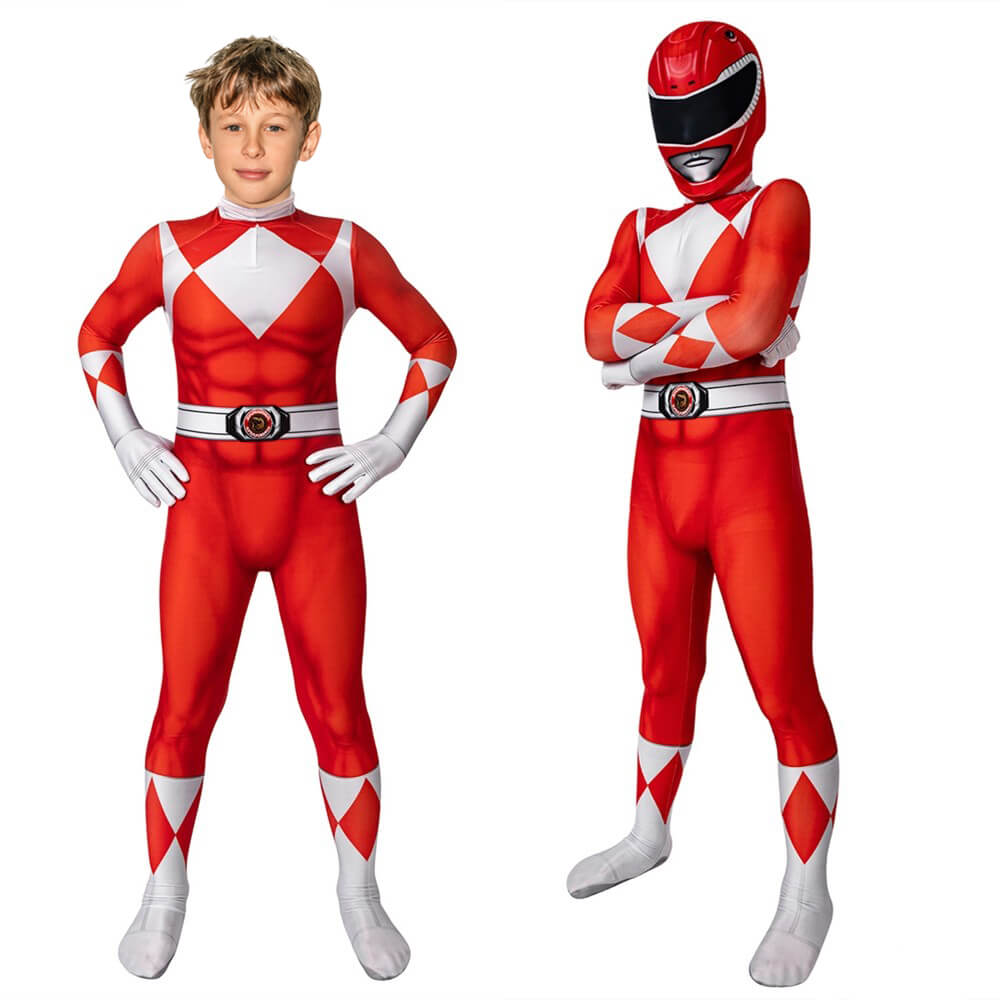 Cooles Ranger Superhelden-Kostüm für Kinder, ideal für Jungen & Mädchen Verkleidung, Cosplay & Mottoparty.