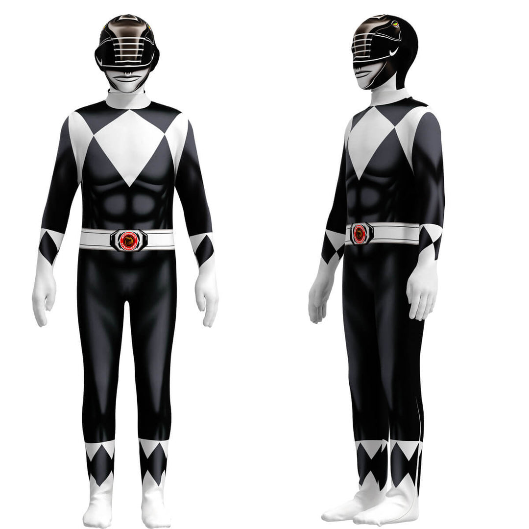 Nahaufnahme der Superhelden Maske, perfekt passend zum Kinder Jumpsuit Kostüm für jede Verkleidung.