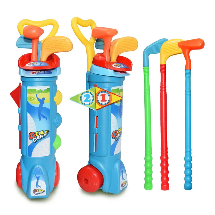 Lustiges Sportspielzeug: Golf-Übungsset für Kinder. Bietet Bewegung, Koordination & viel Spaß beim Golfen für drinnen & draußen.