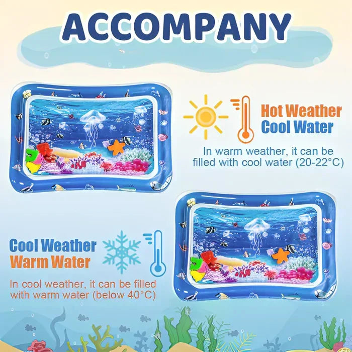 Tierzubehör: Robuste PVC Wasserspielmatte für Katzen, ideal als interaktives Spielzeug zur Kühlung an heißen Sommertagen.