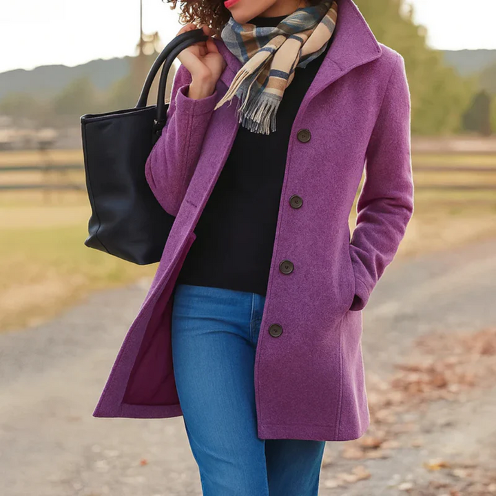 Elegante Damenjacke im Trench-Stil, perfekt für Business & Freizeit; vielseitige Herbstmode.