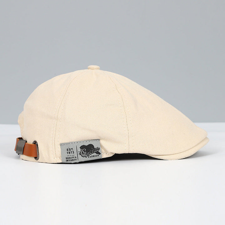 Verstellbare Unisex Schiebermütze. Klassische Flatcap für Herren, modisches & bequemes Freizeit Accessoire im Vintage Stil.