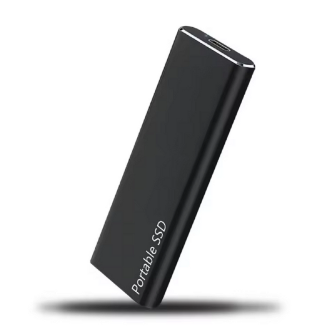 Kompakte externe 1TB USB-C Festplatte für schnelle Datensicherung und Speichererweiterung am Laptop/PC.