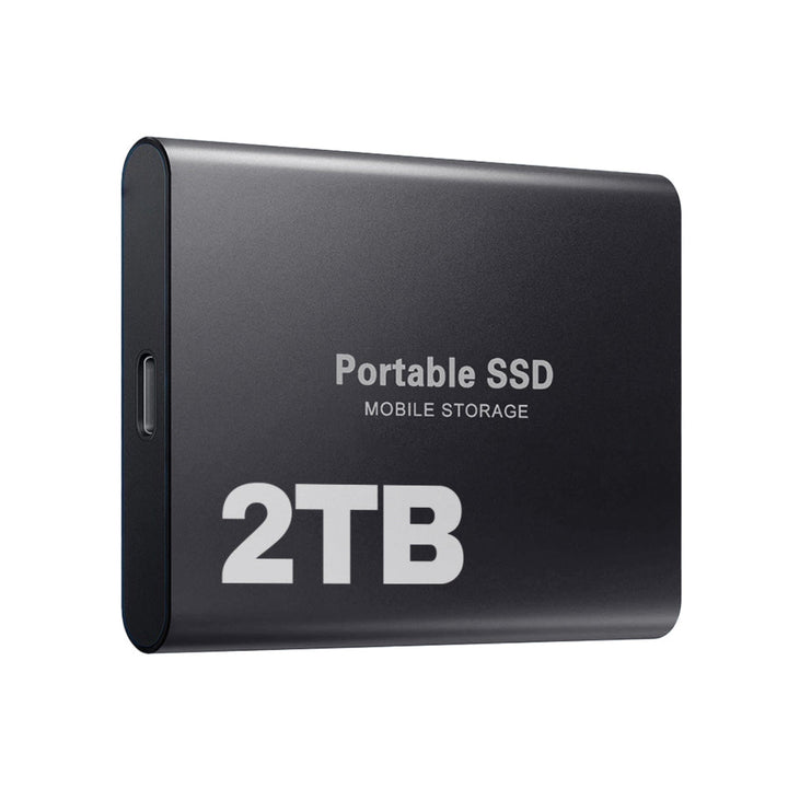 Kompakte externe 2TB USB-C SSD für blitzschnelle Datenübertragung, ideal als tragbarer Speicher und Backup-Lösung.