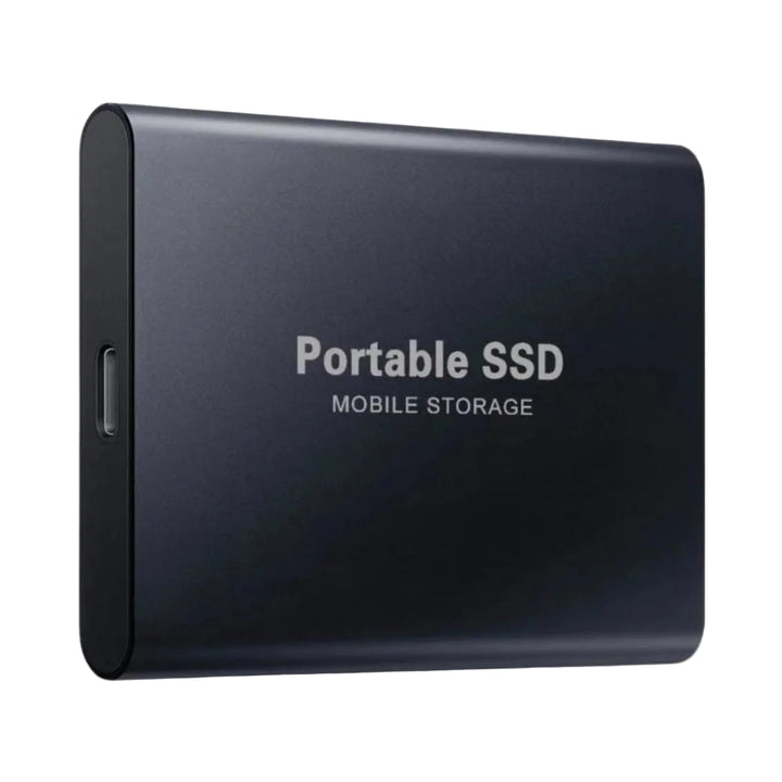 Hochgeschwindigkeits USB-C SSD (erhältlich als 1TB/2TB) für schnelle, zuverlässige mobile Datenspeicherung.