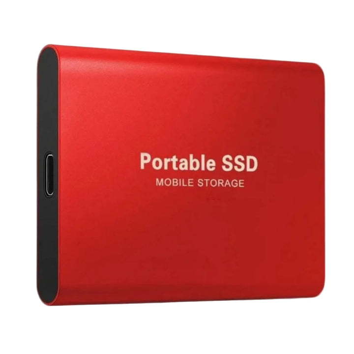 Elegante externe SSD, unverzichtbares Computerzubehör für erweiterte Laptop-Speicherung und schnelle Backups.