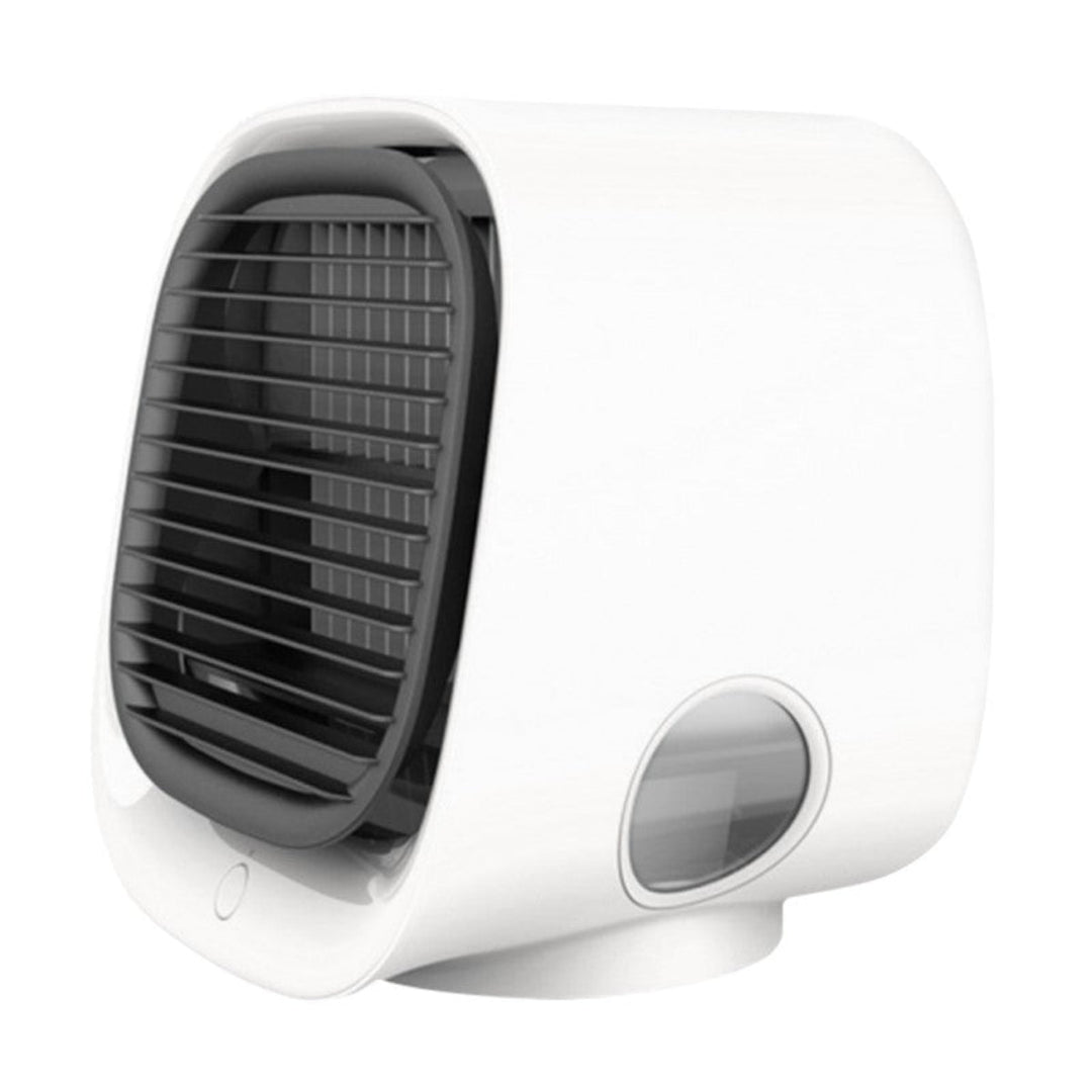 Leiser 2-in-1 Luftkühler & Befeuchter für Büro & Schlafzimmer. Kompaktes USB-Kühlgerät für angenehmes Raumklima.