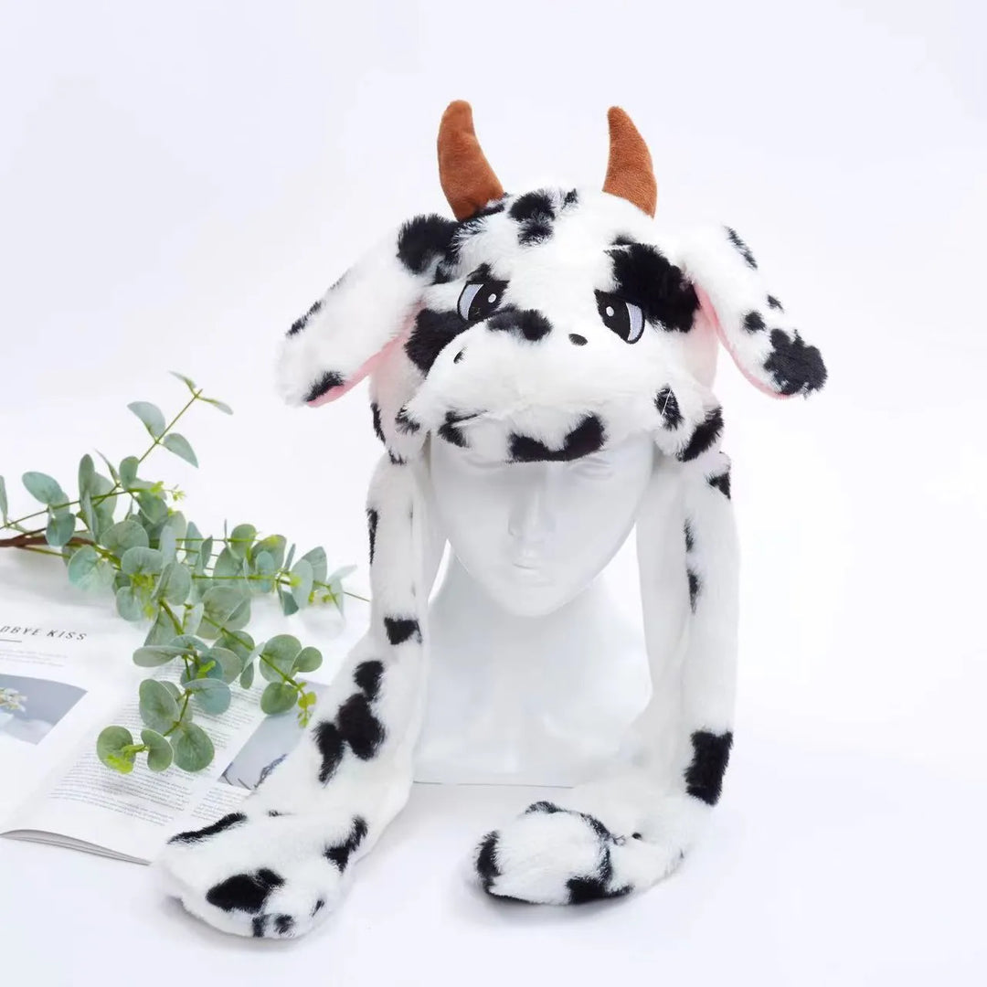 Grüner Dino-Tierhut mit beweglichen Ohren, eine lustige Geschenkidee für Jungen & Mädchen.