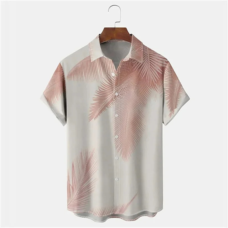 Vielseitiges Herren Hawaii Hemd in Übergröße, tropischer Stil, perfekt als Strandhemd für den Sommer.