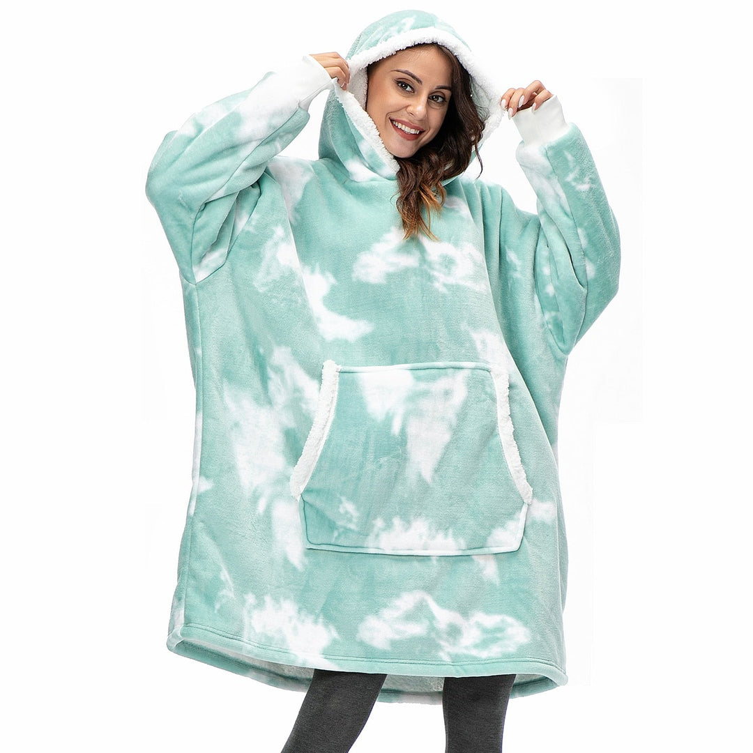 Der Deckenpullover, perfekt als Geschenkidee für Menschen, die Wärme lieben.