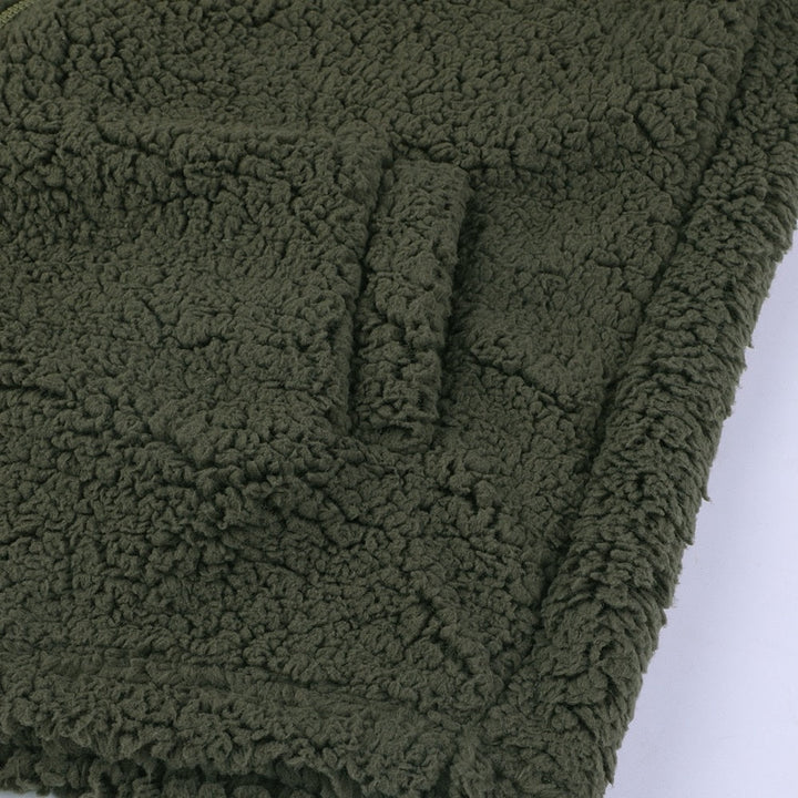 Damen Sherpa-Kapuzen-Cardigan, extrem weich & warm. Modische Winterjacke für Komfort.