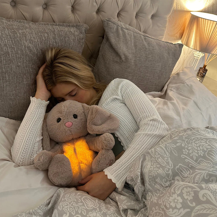 Vielseitiges Kuscheltier & Nachtlicht in Koala-/Kaninchenform, beruhigende Schlafhilfe für tiefe Entspannung.