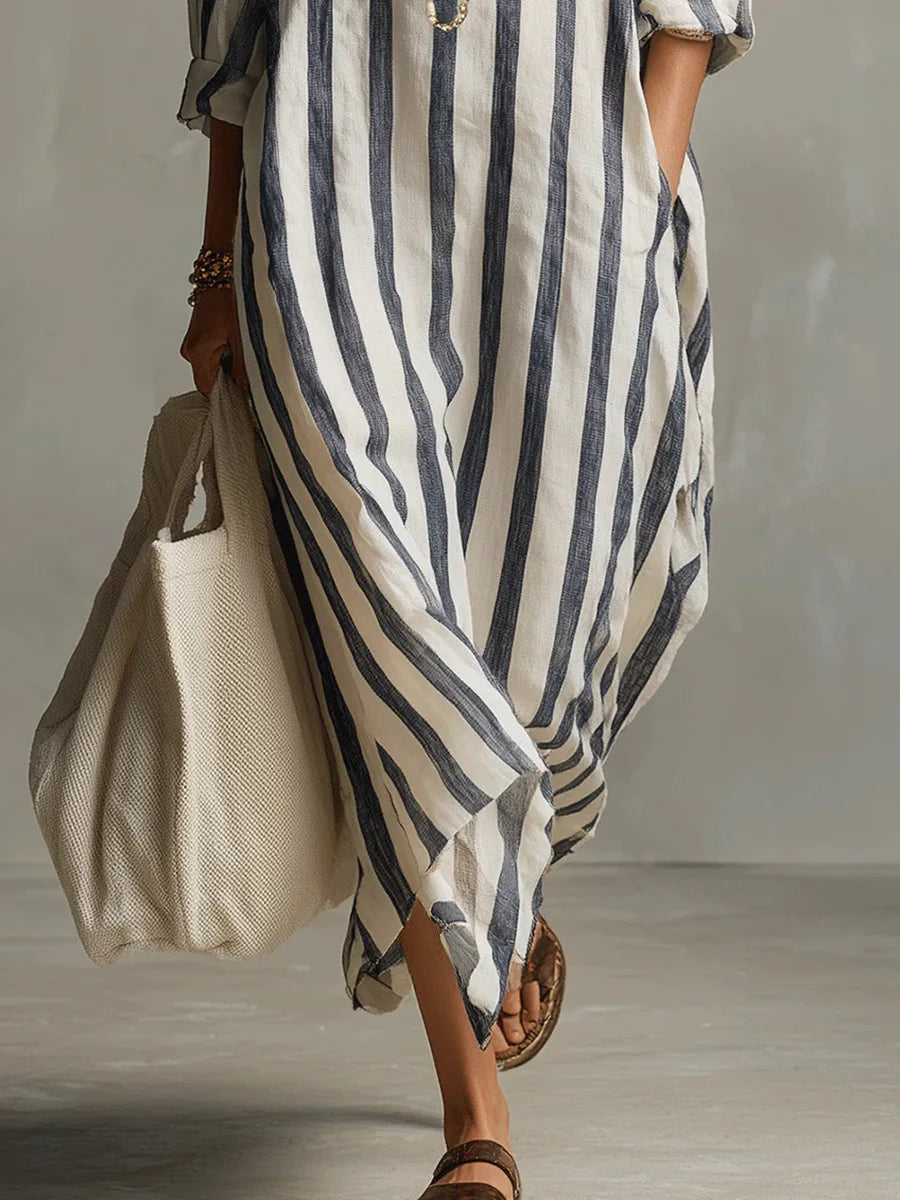 Stilvolles Casual Sommerkleid für Damen, perfekt für Freizeit und warme Tage, mit bequemem, lockerem Sitz.