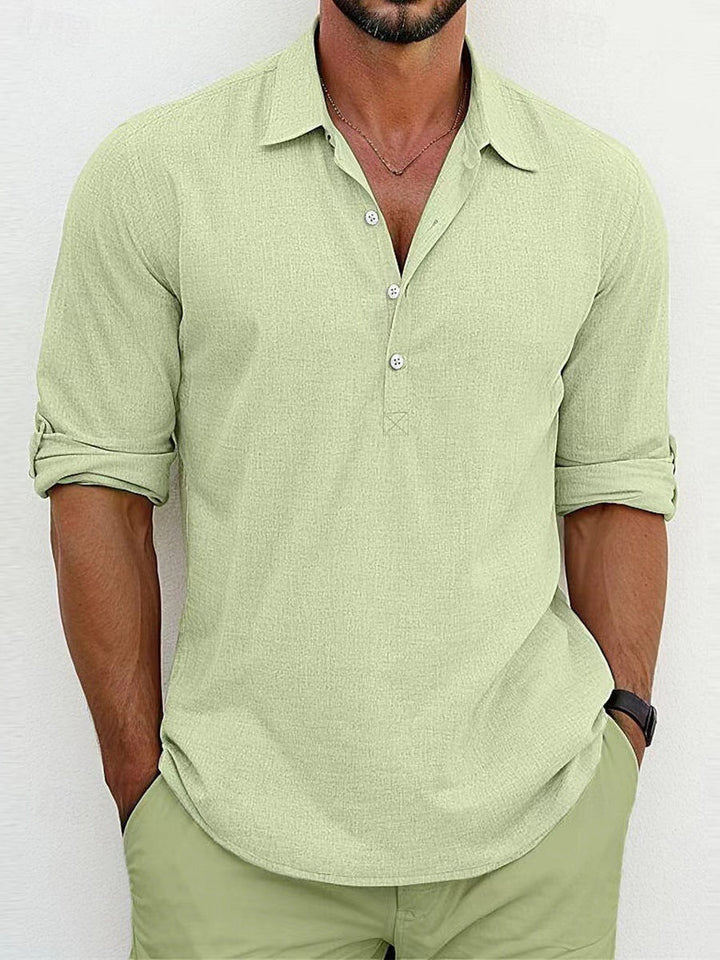 Bequemes Herren Langarm-Oberteil "Küstenwind", ideal für lässige Frühling & Sommer Herrenmode.