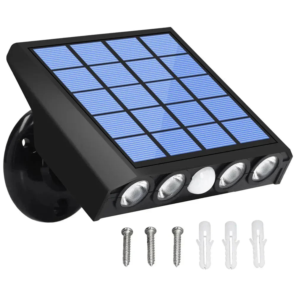 Solar-Gartenleuchte Lumina mit präzisem Bewegungssensor für automatische Außenbeleuchtung.