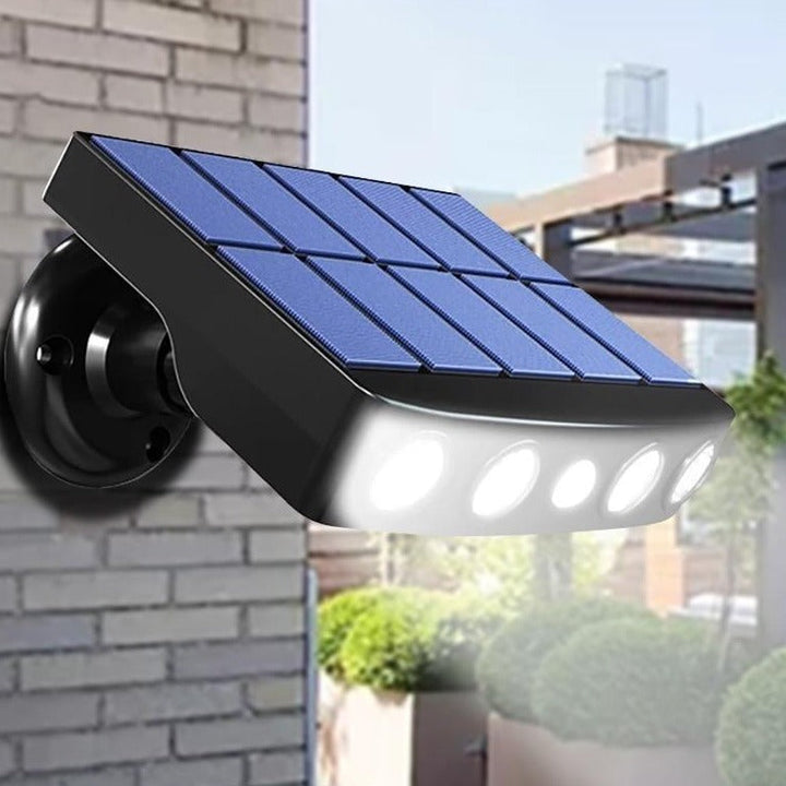 Wetterfeste Lumina Solarleuchte mit LED-Licht & Bewegungssensor, energieeffizient für Außenbeleuchtung.
